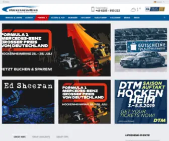 Hockenheimring.com(Hockenheimring Baden) Screenshot