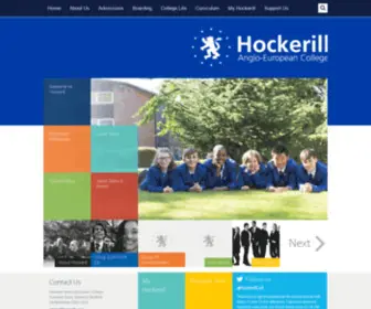 Hockerill.com(Hockerill Anglo) Screenshot