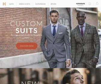 Hockerty.com(Men Custom Suits & Custom Dress Shirts) Screenshot