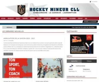 Hockey-CLL.org(Hockey Mineur CLL) Screenshot