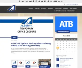 Hockeyalberta.ca(Hockey Alberta’s Mission) Screenshot