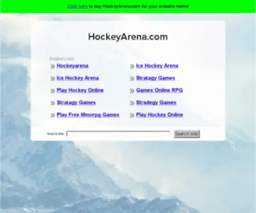 Hockeyarena.com(Hockeyarena) Screenshot