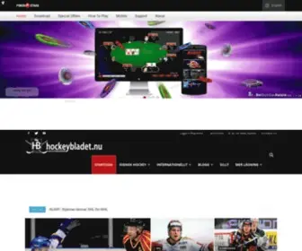 Hockeybladet.nu(SHL, SDHL, Hockeyallsvenskan, Hockeyettan, Landslag, Bloggar och krönikor) Screenshot