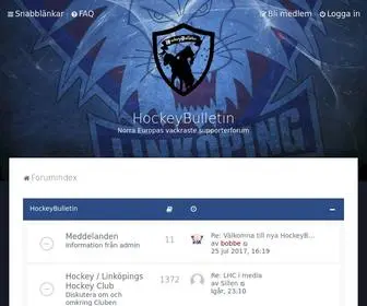 Hockeybulletin.se(Index) Screenshot