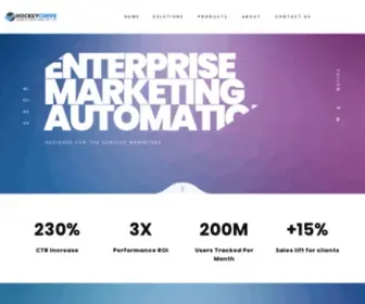 Hockeycurve.com(Enterprise creative for marketers) Screenshot