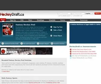 Hockeydraft.ca Screenshot