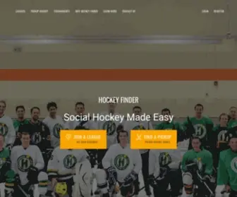 Hockeyfinder.com(Hockey Finder) Screenshot