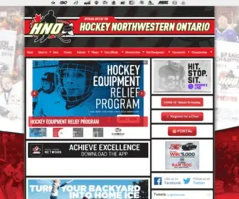 Hockeyhno.com(Hockey Northwestern Ontario) Screenshot