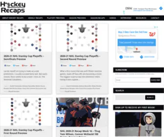Hockeyrecaps.us(NHL Hockey Blog) Screenshot