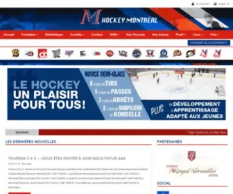 Hockeyregionmontreal.com(Région hockey montréal) Screenshot