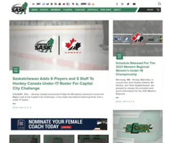 Hockeysask.ca(Hockey Saskatchewan) Screenshot