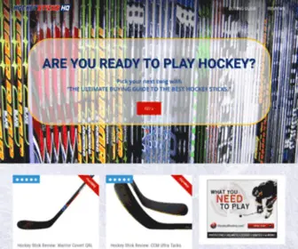 Hockeystickshq.com(Find the Best Ice Hockey Sticks) Screenshot