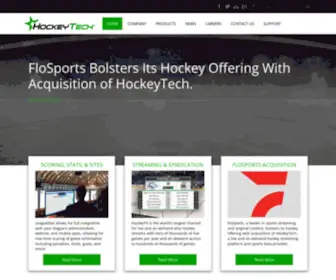 Hockeytech.com(Hockey-related technologies, analytics, and information services) Screenshot