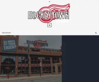 Hockeytowncafe.com(Hockeytown Cafe at Little Caesar's Arena) Screenshot