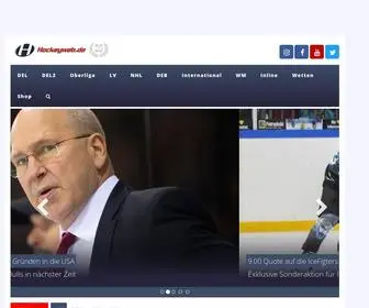 Hockeyweb.de(Eishockey News Aktuell) Screenshot