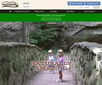 Hockinghills.com(Southeastern Ohio's Scenic Wonderland) Screenshot