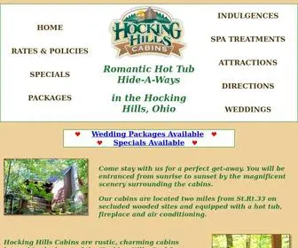 Hockinghillscabins.com(Hocking Hills Cabins) Screenshot