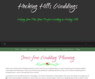 Hockinghillsweddings.com(Hocking Hills Weddings) Screenshot