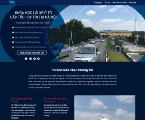 Hoclaixehathanh.vn(Khóa Học Bằng Lái Xe Ô Tô B1 B2 C Uy Tín) Screenshot