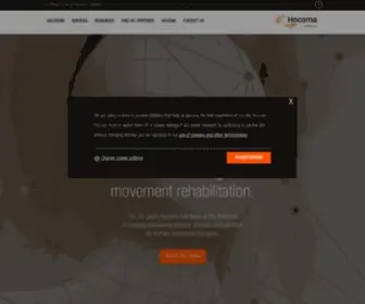 Hocoma.com(Advanced Technologies for Movement Rehabilitation) Screenshot