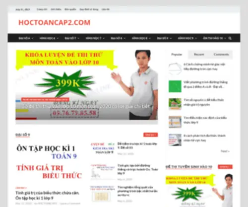 Hoctoancap2.com(Magazine) Screenshot