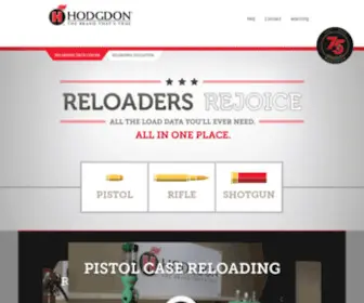 Hodgdonreloading.com(The Brand Thats True) Screenshot