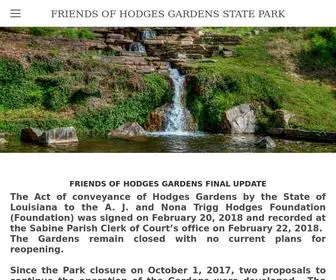 Hodgesgardens.net(Hodges gardens state park) Screenshot