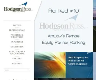 Hodgsonruss.com(Hodgson Russ LLP) Screenshot