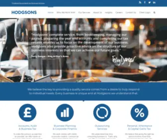 Hodgsons.uk.com( Chartered Accountants & Business Advisors) Screenshot