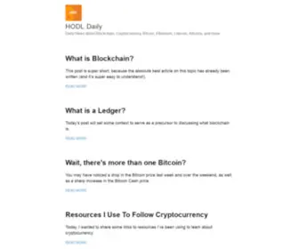 Hodldaily.com(HODL Daily) Screenshot
