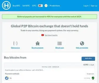 HodlHodl.com(P2p bitcoin trading platform) Screenshot