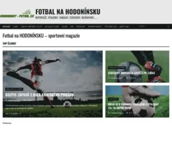 Hodoninsky-Fotbal.cz(Hodonínský fotbal) Screenshot