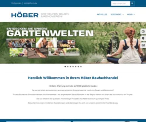 Hoeber-Baufachhandel.de(HÖBER) Screenshot