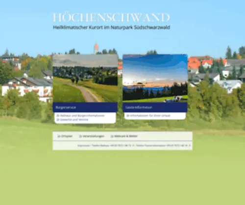 Hoechenschwand.de(Höchenschwand) Screenshot