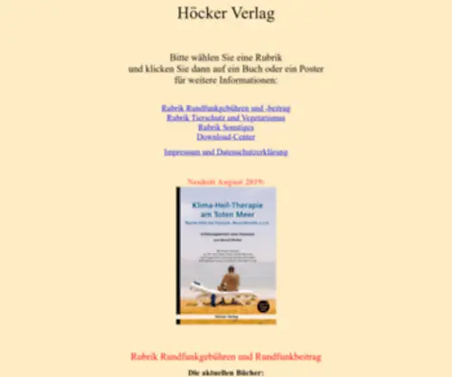 Hoecker-Verlag.de(Höcker) Screenshot