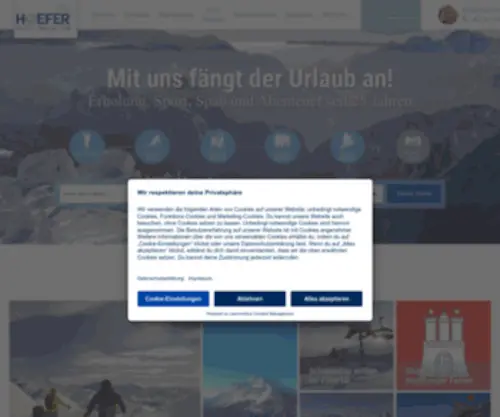 Hoefer-Skireisen.de(Skireisen & Skiurlaub Winter 2021/22 mit Hoefer Skireisen) Screenshot