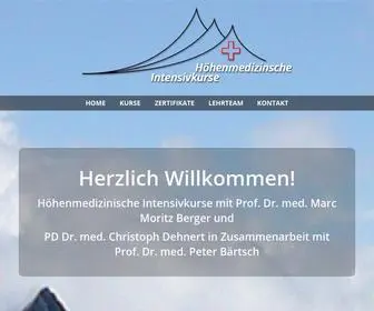 Hoehenmedizin.eu(Höhenmedizinische Intensivkurse) Screenshot