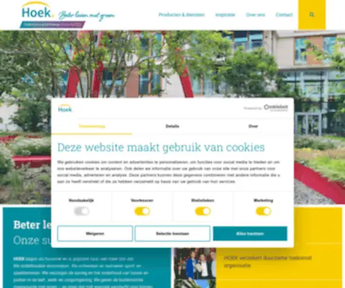 Hoekhoveniers.nl(HOEK begon als hovenier en) Screenshot
