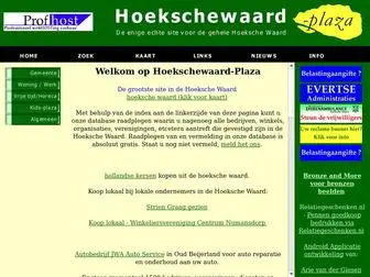 Hoekschewaard-Plaza.nl(Plaza alles over de Hoeksche Waard op Internet) Screenshot