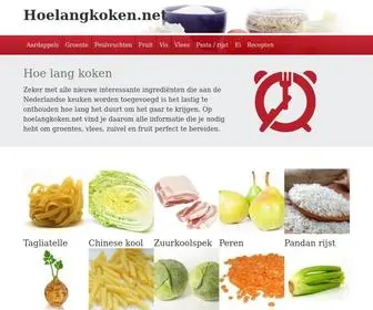 Hoelangkoken.net(Hoe lang) Screenshot