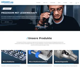 Hoenger.com(Hönger) Screenshot