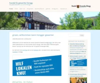 Hoengg.ch(Handel & gewerbe höngg) Screenshot