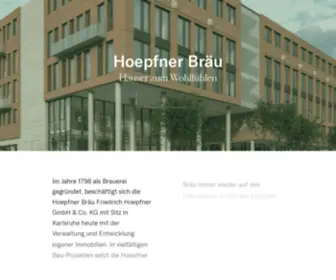 Hoepfner-Braeu.de(Hoepfner Bräu) Screenshot