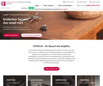 Hoergeraete-Koechling.de(Entdecken Sie alle Amplifon Hörgeräte und Produkte für Schwerhörige) Screenshot