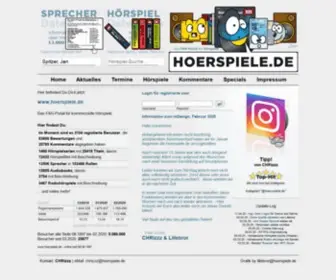 Hoerspiele.de(Das unabhängige Hörspiel) Screenshot