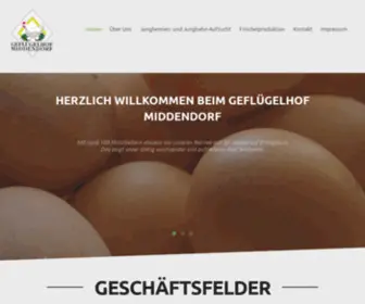 Hof-Middendorf.de(Der Geflügelhof Middendorf vertreibt Eier aus Bio) Screenshot