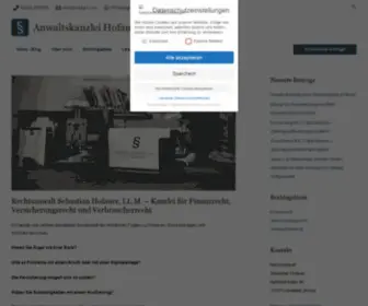 Hofauer.com(Ihre Kanzlei für Bankrecht) Screenshot