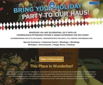 Hofbrauhauspittsburgh.com(Hofbräuhaus Pittsburgh) Screenshot