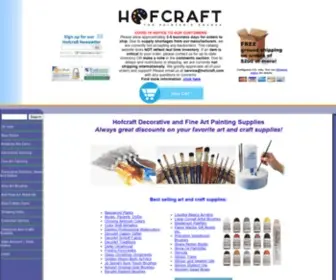 Hofcraft.com(At Hofcraft you'll enjoy discount prices on your favorite art and craft supplies. Hofcraft) Screenshot