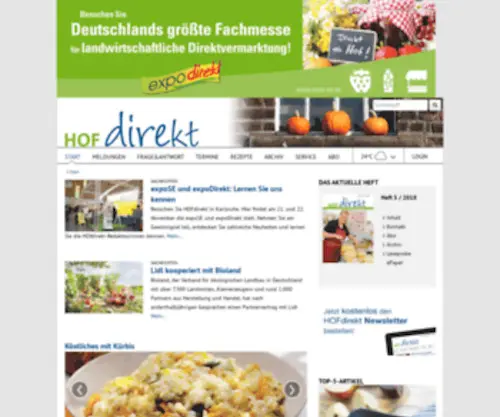 Hofdirekt.de(Bundesweit einheitliches Direktvermarkter) Screenshot
